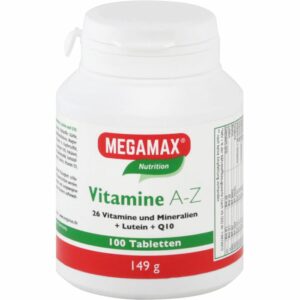 MEGAMAX Vitamine A-Z+Q10+Lutein Tabletten 100 St.