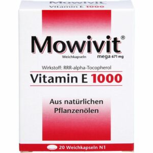 MOWIVIT Vitamin E 1000 Kapseln 20 St.