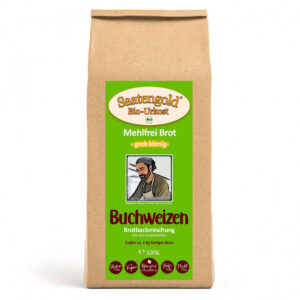 Mehlfreibrot Buchweizen -grob körnig- Bio Brotbackmischung 550g