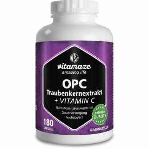 OPC TRAUBENKERNEXTRAKT hochdosiert+Vitamin C Kaps. 180 St.