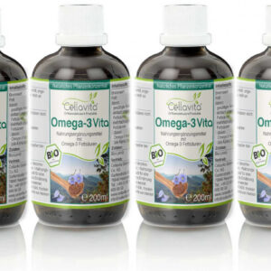 Omega-3 Vita (Bio) Pflanzenkonzentrat Vorteilspaket 4x 200ml