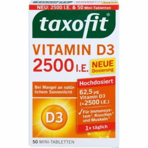 TAXOFIT Vitamin D3 2500 I.E. Tabletten 50 St.