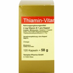 THIAMIN Kapseln Vitamin B1 120 St.
