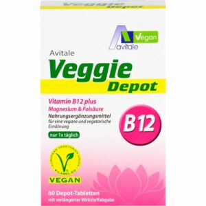 VEGGIE Depot Vitamin B12+Magnesium+Folsäure Tabl. 60 St.