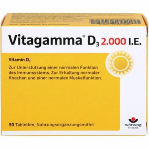VITAGAMMA D3 2.000 I.E. Vitamin D3 NEM Tabletten 50 St.