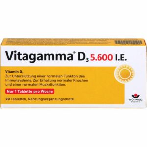 VITAGAMMA D3 5.600 I.E .Vitamin D3 NEM Tabletten 20 St.