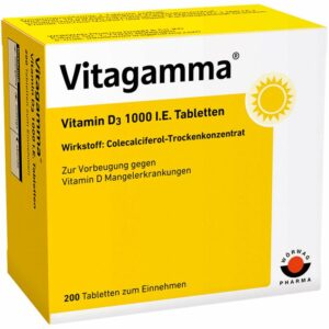 VITAGAMMA Vitamin D3 1.000 I.E. Tabletten 200 St.