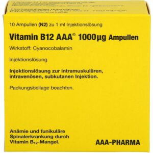 VITAMIN B12 AAA 1000 μg Ampullen 10 ml