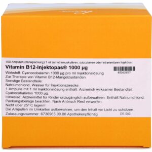 VITAMIN B12 INJEKTOPAS 1.000 μg Injektionslsg. 100 ml