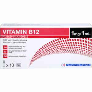 VITAMIN B12 PANPHARMA 1000 μg/ml Injektionslsg. 10 ml