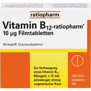 VITAMIN B12-RATIOPHARM 10 μg Filmtabletten 100 St.