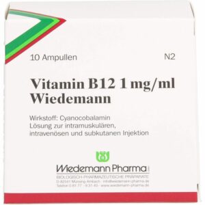 VITAMIN B12 WIEDEMANN 1 mg/ml Injektionslsg.Amp. 10 St.