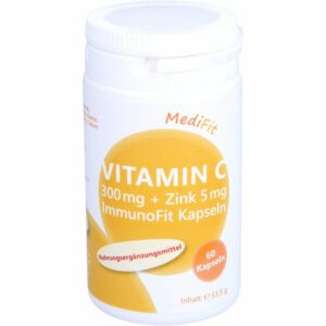 VITAMIN C 300 mg+Zink 5 mg ImmunoFit Kapseln 60 St.