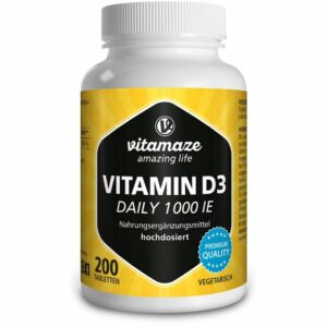VITAMIN D3 1.000 I.E. daily vegetarisch Tabletten 200 St.