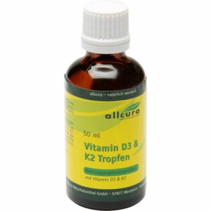 VITAMIN D3 & K2 Tropfen 1000 I.E./20 μg je Tropfen 50 ml