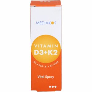 VITAMIN D3+K2 4000 I.E. 60 μg Mediakos Vital Spray 20 ml
