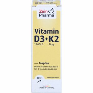 VITAMIN D3+K2 MK-7 Tropfen z.Einnehmen hochdosiert 25 ml