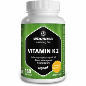 VITAMIN K2 200 μg hochdosiert vegan Tabletten 180 St.