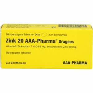 ZINK 20 AAA-Pharma Dragees 20 St.