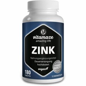 ZINK 25 mg hochdosiert vegan Tabletten 180 St.
