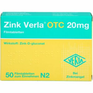 ZINK VERLA OTC 20 mg Filmtabletten 50 St.
