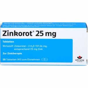 ZINKOROT 25 mg Tabletten 20 St.