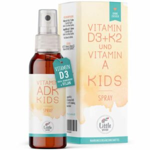 LITTLE Wow Vitamin ADK Kids D3 K2 A Kind.veg.Spray 25 ml