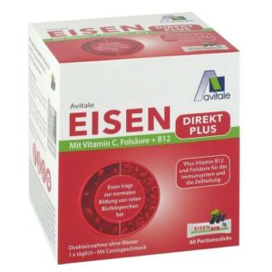 EISEN DIREKT plus Vitamin C+Folsäure+B12 Pulver 60 St.