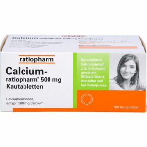 CALCIUM-RATIOPHARM 500 mg Kautabletten 100 St.